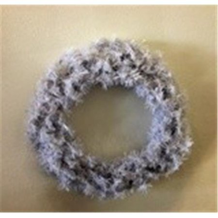 THE PERFECT The Perfect WT-24W 24 in. PVC Wreath; White WT-24W